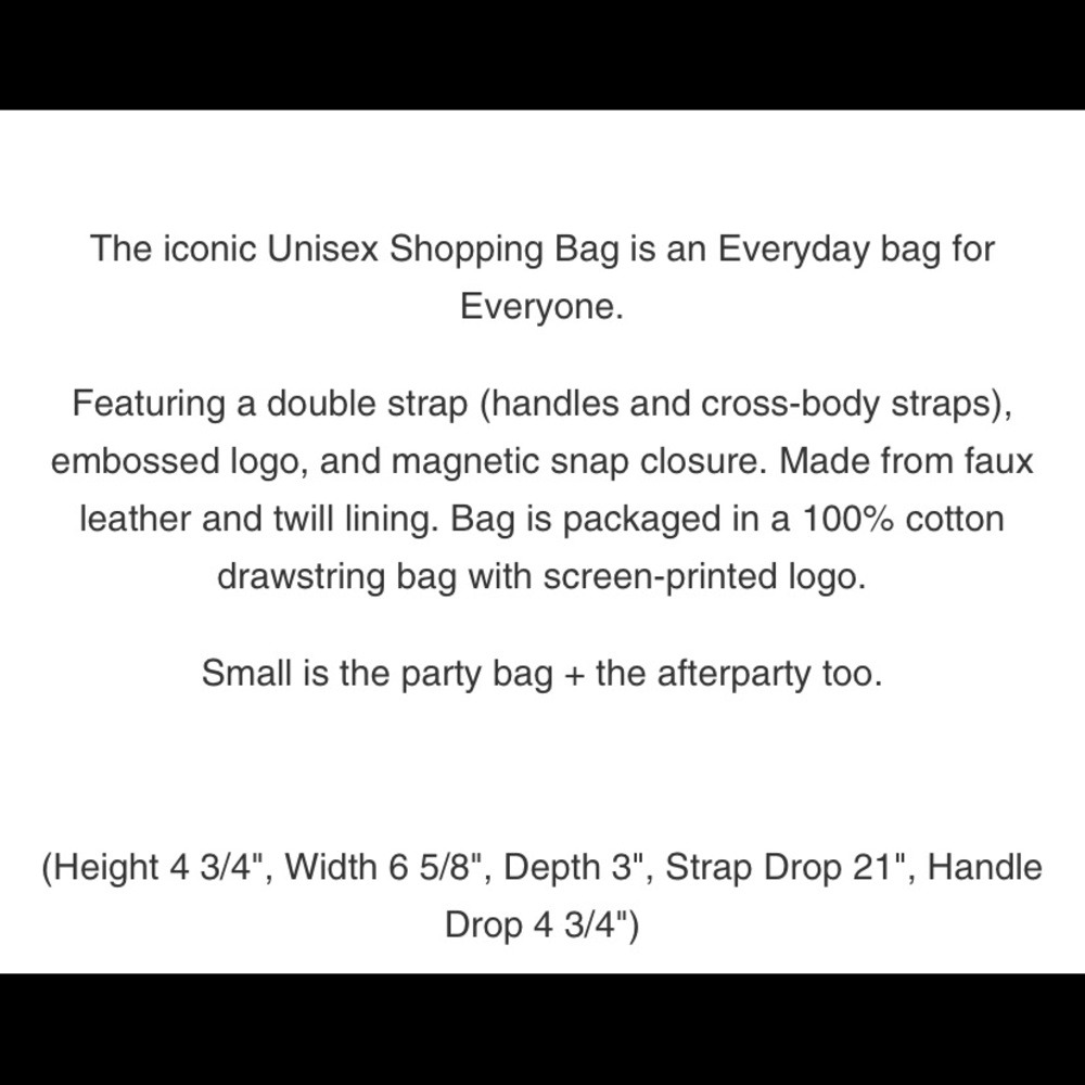 TELFAR Small Navy Shopping Bag! - Picture 6 of 7